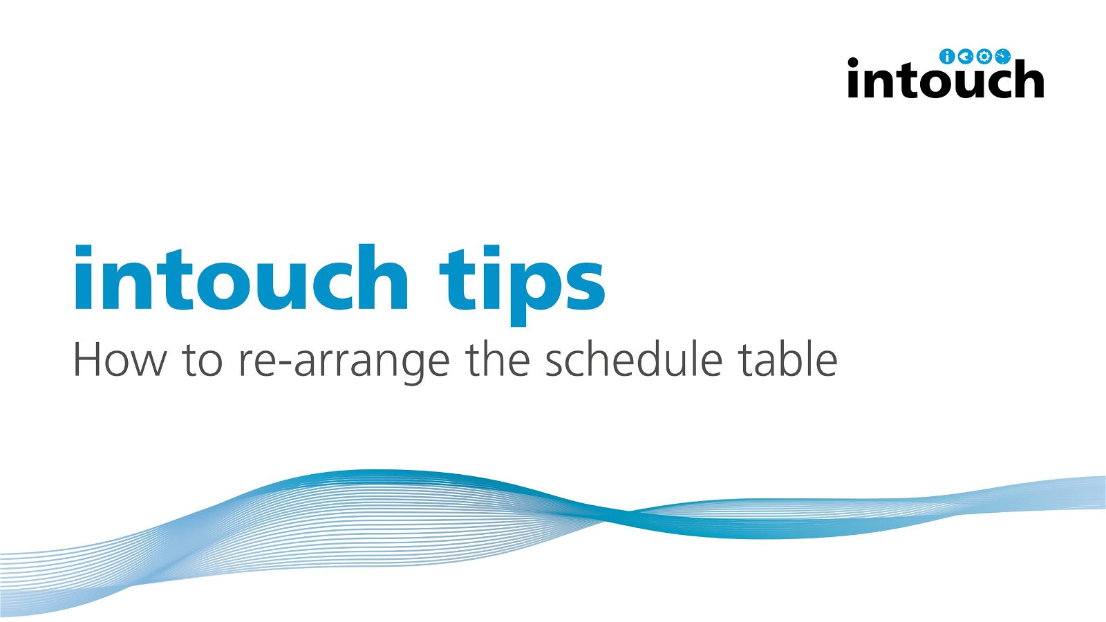 How to re-arrange the production scheduling table